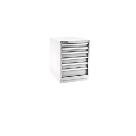 Champion Tool Storage Modular Drawer Cabinet, 6 Drawer, Light Gray, Steel, 22 in W x 28-1/2 in D x 30 in H N12000601ILCFTB-LG